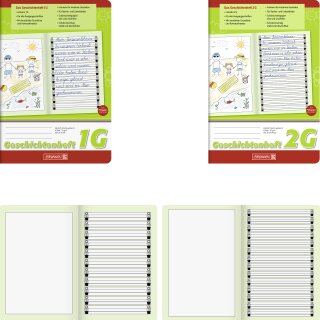 BRUNNEN Schreiblernheft A5 hoch Lineatur 1G - 16 Blatt
