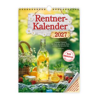 Wandkalender 2027 24 x 33cm Classickalender Rentner