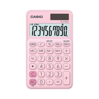 Casio  SL-310UC Taschenrechner rosa10-stelliges extra großes Display