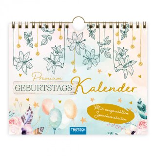 Geburtstagskalender 20 x 16cm Premium