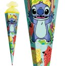 Roth Schultüte Disney Stitch 85 cm eckig mit Tüllverschluss