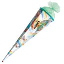 Roth Schultüte Rainbow Butterfly 85 cm eckig mit Tüllverschluss