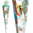 Roth Schultüte Rainbow Butterfly 85 cm eckig mit Tüllverschluss