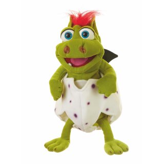 Handpuppe klein Gregor im Ei
