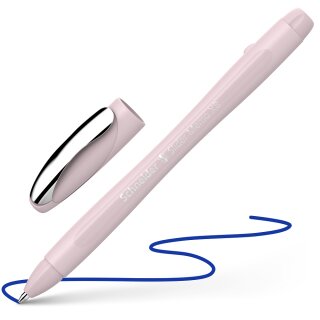 Kugelschreiber Slider Memo XB pearl, Schrift blau