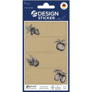 Avery Zweckform Einmachetikett Haushaltsetiketten 7,6 x 12cm, VE = 8 Stück auf 2 Blatt