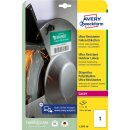 Avery Zweckform Etiketten Ultra-Resistente Folienetiketten 210 x 297 mm