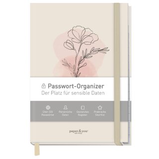 Passwort-Organizer A6+ beige