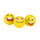 Radiererset Ball Ø 2,5cm SMILEY VE= 3 Stück