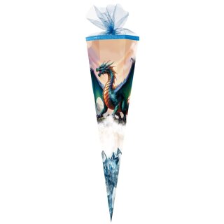 Nestler Schultüte Kristall Drache  85 cm 6eckig