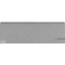 Querkalender 2025 42x13,7cm 2 Seiten =1 Woche 112 Seiten, Deckel grau