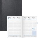 Buchkalender, 2 Seiten = 1 Woche Miradur-Einband 128...