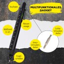Multifunktionsstift 6-in-1 Kugelschreiber und Werkzeug Toolpen schwarz