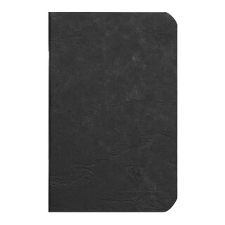Notizbuch mit Drahtheftung Age Bag 9x14 cm, 48 Blatt blanko - Schwarz