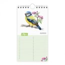 Geburtstagskalender 11 x 20cm - unsere Vogelwelt -
