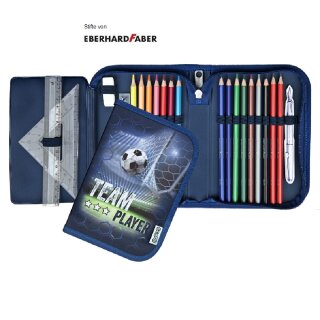 Gefülltes Schüleretui Team Player 21-teilig