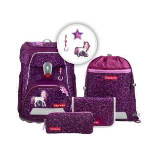 Step by Step Schulranzen-Set FIT Pretty Unicorn Nuala 5-teilig