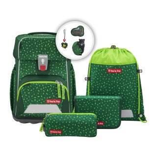 Step by Step Schulranzen-Set Basis Green Graphics 4-teilig