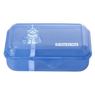 Step by Step Lunchbox Cat Lilly, Blau