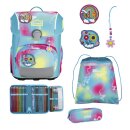 Scout Schulranzen-Set Neo Safety Light Happy Rainbow