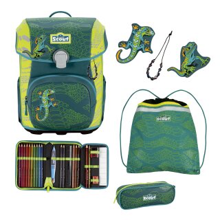 Scout Schulranzen-Set NEO Exklusiv Superflash Extreme Lizard