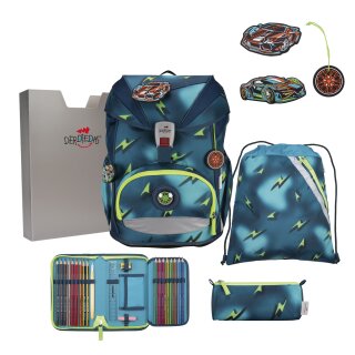 DerDieDas Schulranzen-Set ErgoFlex Superlight Magic Light