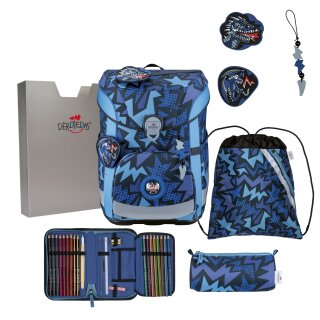 DerDieDas Schulranzen-Set ErgoFlex Easy Dark Dragon