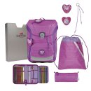 DerDieDas Schulranzen-Set ErgoFlex Easy Purple Unicorn