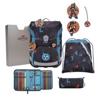 DerDieDas Schulranzen-Set ErgoFlex Easy Ninja Fighter
