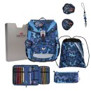 DerDieDas Schulranzen-Set ErgoFlex Light Dark Dragon