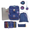 DerDieDas Schulranzen-Set ErgoFlex Light Deep Ocean