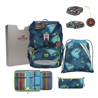 DerDieDas Schulranzen-Set ErgoFlex Light Magic Light