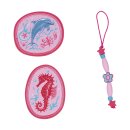 DerDieDas Schulranzen-Set ErgoFlex Light Exklusiv Superflash Coral Reef