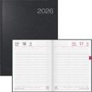 Buchkalender 2026 Conform  1 Tag / 1 Seite, schwarz
