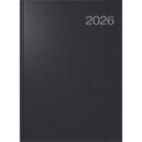 Buchkalender 2026 Conform  1 Tag / 1 Seite, schwarz