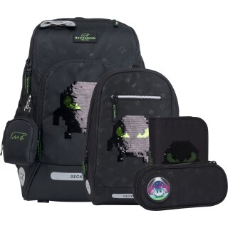 Beckmann Schulranzen-Set Active Air FLX Pixel