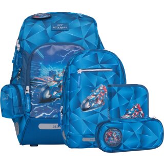 Beckmann Schulranzen-Set Active Air FLX Blue Lightning