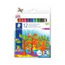 Fasermaler Noris®,  Kartonetui mit 12 Farben
