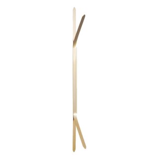 Doppelheftzunge Metall, lackiert, VE = 1 Packung = 100 Stück, messingfarben