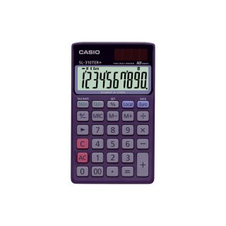 Casio  SL-310TER+ Taschenrechner schwarz 10-stelliges extra großes Display