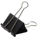 Foldbackklammern schwarz vernickelt 1 Schachtel = 12...