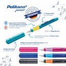 Füllhalter Pelikano Junior  transluzent türkis Feder L