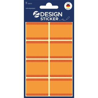 Tiefkühletiketten orange, VE= 5 Bogen a 8 Etiketten