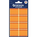 Tiefkühletiketten orange, VE= 5 Bogen a 8 Etiketten