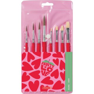Pinselset BRUNNEN 8-teilig Fruity Love