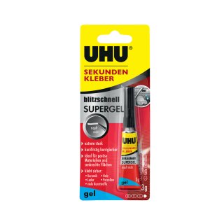 Sekundenkleber UHU blitzschnell Supergel 3 g