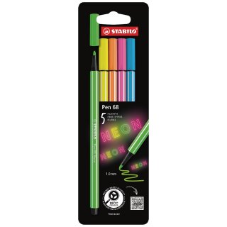 Premium-Filzstift pen 68 Etui NEON