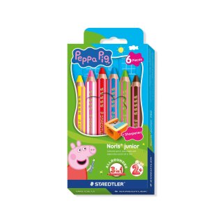 Peppa Pig 3in1 Kindergartenmalstift im 6er Etui - 100% PEFC Buntstift