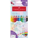 FABER-CASTELL Dreikant-Buntstifte Jumbo GRIP Einhorn, 8+2