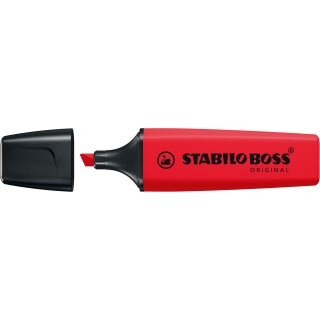 Textmarker Stabilo Boss Original 2-5mm Realred nachfüllbar